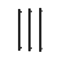 Phoenix Tapware Heated Towel Rail Triple Square Bar 600mm Matte Black 651-8762-10