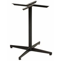 Black Pedestal Powder Coated Table Base Regular Table Legs 70cm