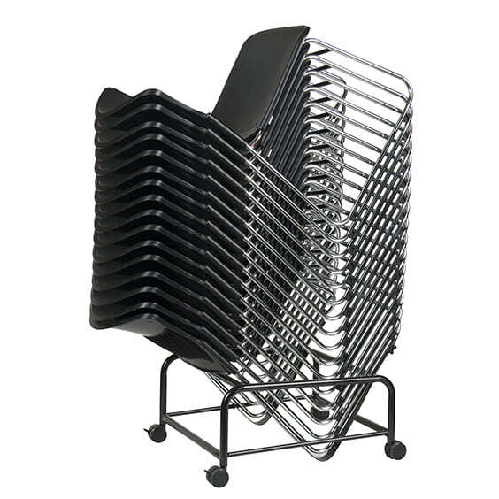 Style Ergonomics Exam Classroom Seating Stackable Black Plastic Chair ...