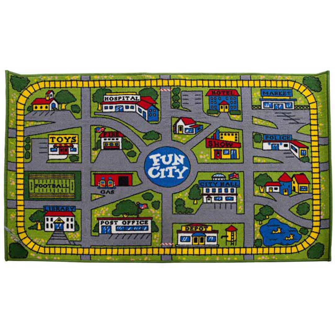 New Kids Fun City Car Play Mat Children S Mats Baby Rug Track