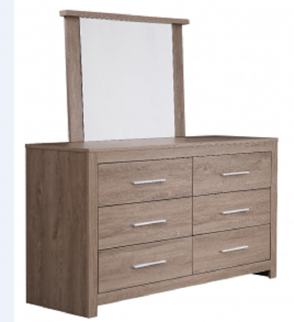 Jason Dresser Low Boy And Mirror Bedroom Chest Of Drawers