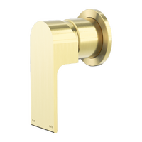 Nero Tapware Bianca Shower Mixer 60mm Plate Brushed Gold NR321511HBG