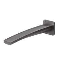 Wall Basin Outlet Bathroom 200mm Spout Phoenix Tapware Mekko Brushed Carbon 115-7610-31-1