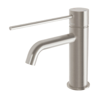 Basin Mixer Curved Outlet with Extended Lever Bathroom Tap Brushed Carbon Phoenix Tapware VIVID Slimline 114-7701-40-1