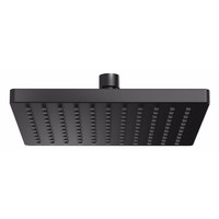 Phoenix Tapware Shower Rose Only 200mm Square Matte Black Lexi LE5100-10