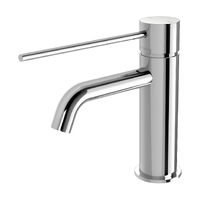 Basin Mixer Curved Outlet with Extended Lever Bathroom Tap Chrome Phoenix Tapware VIVID Slimline 114-7701-00-1