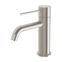 Basin Mixer Curved Outlet Bathroom Tap Brushed Nickel Phoenix Tapware VIVID Slimline VS7701-40-1