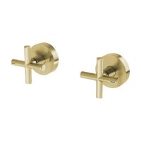 Wall Top Assemblies 15mm Extended Spindles Bathroom Levers Brushed Gold Phoenix Tapware Slimline Plus 119-0670-12-1