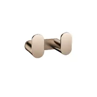 Meir Curvaé Double Robe Hook Champagne MRRH-2D00N-CH