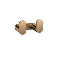 Meir Curvaé Double Robe Hook Lustre Bronze MRRH-2D00N-PVDBZ