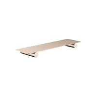 Meir Curvaé Stainless Steel 304 Shower Shelf 400mm Champagne MRSS-2040N-CH