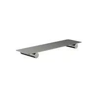 Meir Curvaé Stainless Steel 304 Shower Shelf 400mm Gun Metal MRSS-2040N-PVDGM