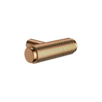 Meir Öppen T-Pull Cabinet Handle Vanity Cabinet Linear Knurled Lustre Bronze MRCH-3T00N-PVDBZ