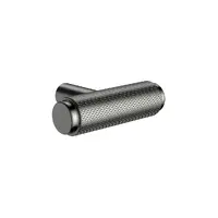 Meir Öppen T-Pull Cabinet Handle Vanity Cabinet Linear Knurled Gun Metal MRCH-3T00N-PVDGM