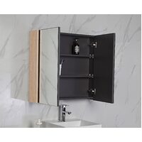 Aulic Shaving Mirror Cabinet Wall Hung Coloured Side Board Frame 750mm x 700mm Bella Mia CASCXX-750