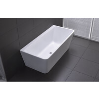 Best BM Bath Tub Back to Wall Bathroom Bathtub 1700mm White Florence BTF1700