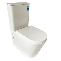 Castano NOUVO Ambulant Height Wall Faced Rimless Tornado Flush Toilet Suite NOUWFPW-AH