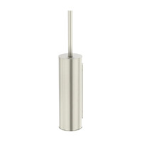 Meir Round Toilet Brush and Holder Brushed Nickel MTO02N-R-PVDBN