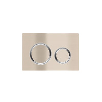 Meir Sigma 21 Dual Flush Plates for Geberit Round Toilet Flush Button Champagne 115.884.00.1N-CH