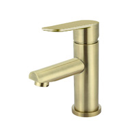 Meir Bathroom Basin Mixer Tap Round Paddle Tiger Bronze MB02PD-PVDBB