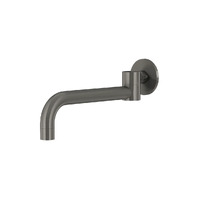 Meir Round Swivel Wall Spout Bath / Basin Outlet Brushed Nickel MS16-PVDBN