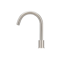 Meir Round Hob Mounted Swivel Spout Bathroom Laundry Outlet Brushed Nickel  MS11-PVDBN