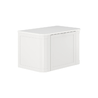 Fienza Mila Curved 750 Wall-Hung Cabinet Bathroom Vanity Satin White 75CM