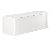 Fienza Mila Curved 1500 Wall-Hung Cabinet Bathroom Vanity Satin White 150CM