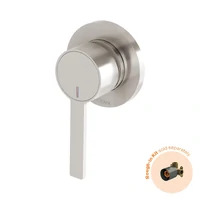 Phoenix Tapware Lexi MKII SwitchMix Shower / Wall Mixer (Fit-Off Kit Only) Brushed Nickel 123-2805-40