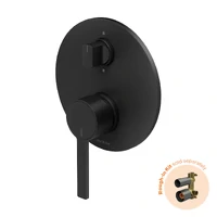 Phoenix Tapware Lexi MKII SwitchMix Shower / Bath Diverter Mixer (Fit-Off Kit Only) Matte Black 123-2940-10