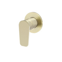 Meir Wall Mixer Round Paddle Handle Shower Bathroom Tap PVD Tiger Bronze MW03PD-PVDBB