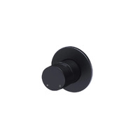 Meir Wall Mixer Round Pinless Shower Bathroom Tap Matte Black MW03PN