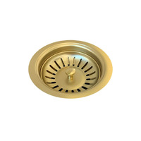 Meir Lavello Kitchen Sink Strainer and Waste Plug Basket with Stopper Tiger Bronze MST04-BB