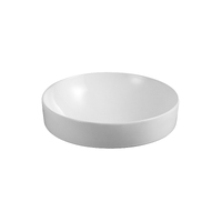 Seima Semi Insert Ceramic Basin 375mm x 375mm Rounded Gloss White OBELLO 370 192957