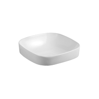 Seima Semi Insert Ceramic Basin 375mm x 375mm Rounded Matte White OBELLO 372 192958