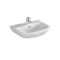 Seima Wall Mount Ceramic Basin 500mm x 410mm Rectangular 3TH with Overflow Gloss White CHIOS 550 192703