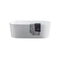 Seima Freestanding 1700 Bath Fine Rim Super-Ellipse Design in Gloss White Sanitary Grade Acrylic LIMNI 101 192119