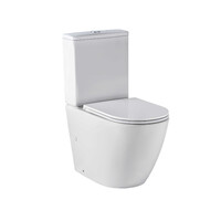 Seima Wall Faced Ceramic Toilet Suite Clean Flush 90-190 Setout Back and Bottom Entry Flat Soft Close Seat with SS Hinges ARKO WF 191752