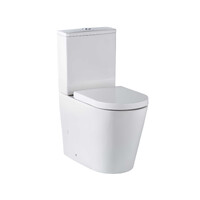 Seima Wall Faced Ceramic Toilet Suite Clean Flush Ambulant Compliant 90-190 Setout Back Bottom Entry Deluxe 40mm Soft Close Seat MODIA WF 191760