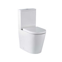 Seima Wall Faced Ceramic Toilet Suite Clean Flush Ambulant Compliant 90-190 Setout Back Bottom Entry Classic 40mm Soft Close Seat MODIA WF 191756