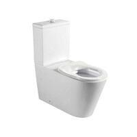 Seima Wall Faced Ceramic Toilet Suite 800mm Accessible Compliant 75-280 Setout S or P Trap Back and Bottom Entry with White Seat MODIA CARE WF 191857