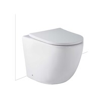 Seima Floor Mount Toilet Pan White Vitreous China Nanoglaze Surface 90-120 Setout S + P Trap Slim 20mm Soft Close Seat ARKO FM 191761