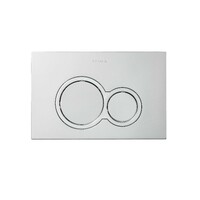 Seima Series 100 Round Toilet Flush Buttons ABS Plastic In-Wall Flush Plates Satin FLUSH PLATE 100 191792