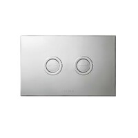 Seima Series 200 Toilet Flush Buttons Round 232 x 148mm In-Wall Flush Plates Chrome FLUSH PLATE 200 191795