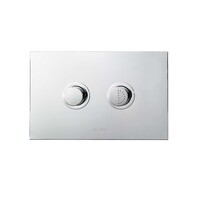 Seima Series 300 Care Toilet Raised Flush Buttons Round 232 x 148mm In-Wall Flush Plates Chrome FLUSH PLATE 300 191798