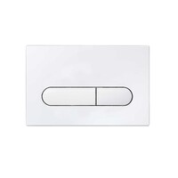 Seima Series 500 Dual Toilet Flush Buttons Matte White FLUSH PLATE 500 192276