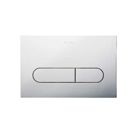 Seima Series 500M Dual Toilet Mechanical Push Flush Buttons 236mm x 152mm Suits Seima InWall Cisterns Chrome FLUSH PLATE 500M 192685