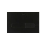 Seima Series 500M Dual Toilet Mechanical Push Flush Buttons 236mm x 152mm Suits Seima InWall Cisterns Matte Black FLUSH PLATE 500M 192686