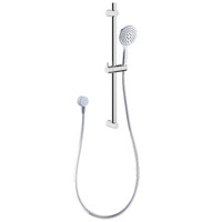 Seima Three Function Hand Shower on Stainless Steel Rail 1500mm PVC Hose Chrome VERSO SHOWER 191980