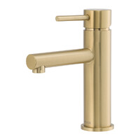 Brasshards Mixx Anise Basin Mixer Straight Spout Brushed Gold Lead Free 11SL759ALF